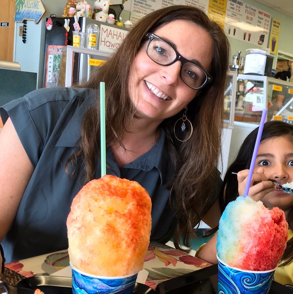 Hawaiian Brain Freeze Shave Ice and Ice cream